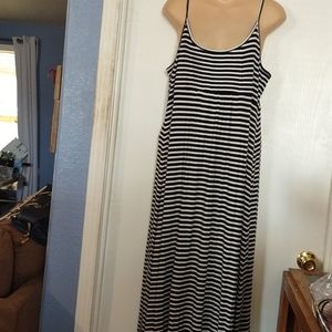 Long spaghetti strap summer dress